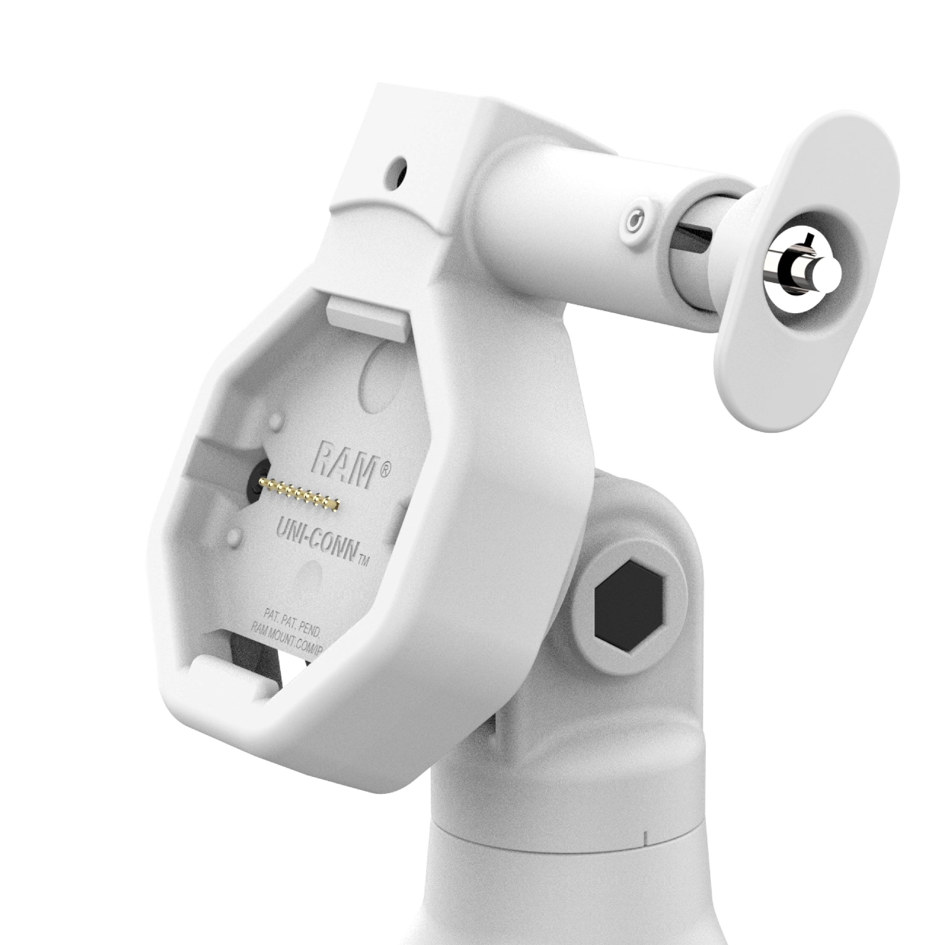 GDS® Uni-Conn™ Powered Locking Tilt & Swivel Dock with USB-C - Gray (RAM-GDS-DOCKL-D14-U5C-GRY)