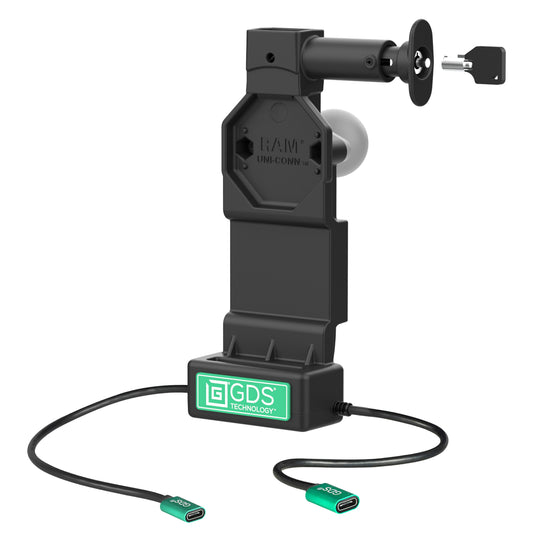 GDS® Uni-Conn™ Locking Dock + Single USB-C with Release Button (RAM-GDS-DOCKL-U4CP-CU)