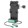 GDS® Uni-Conn™ Locking Spring Loaded Power + Single USB-A Dock (RAM-GDS-DOCKL-V12-U1CPDU)