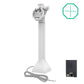 GDS® Uni-Conn™ Powered 14" Locking Pedestal Dock with PoE - Gray (RAM-GDS-DOCKLR-D11-14-U3E-GRY)
