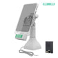 GDS® Uni-Conn™ 7" Locking Pedestal Dock with PoE - Gray (RAM-GDS-DOCKLR-D11-7-U1E-GRY)
