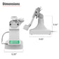 GDS® Uni-Conn™ Locking Tilt & Swivel Dock with USB-C + Data - Gray (RAM-GDS-DOCKLR-D14-U1C-2A-GRY)