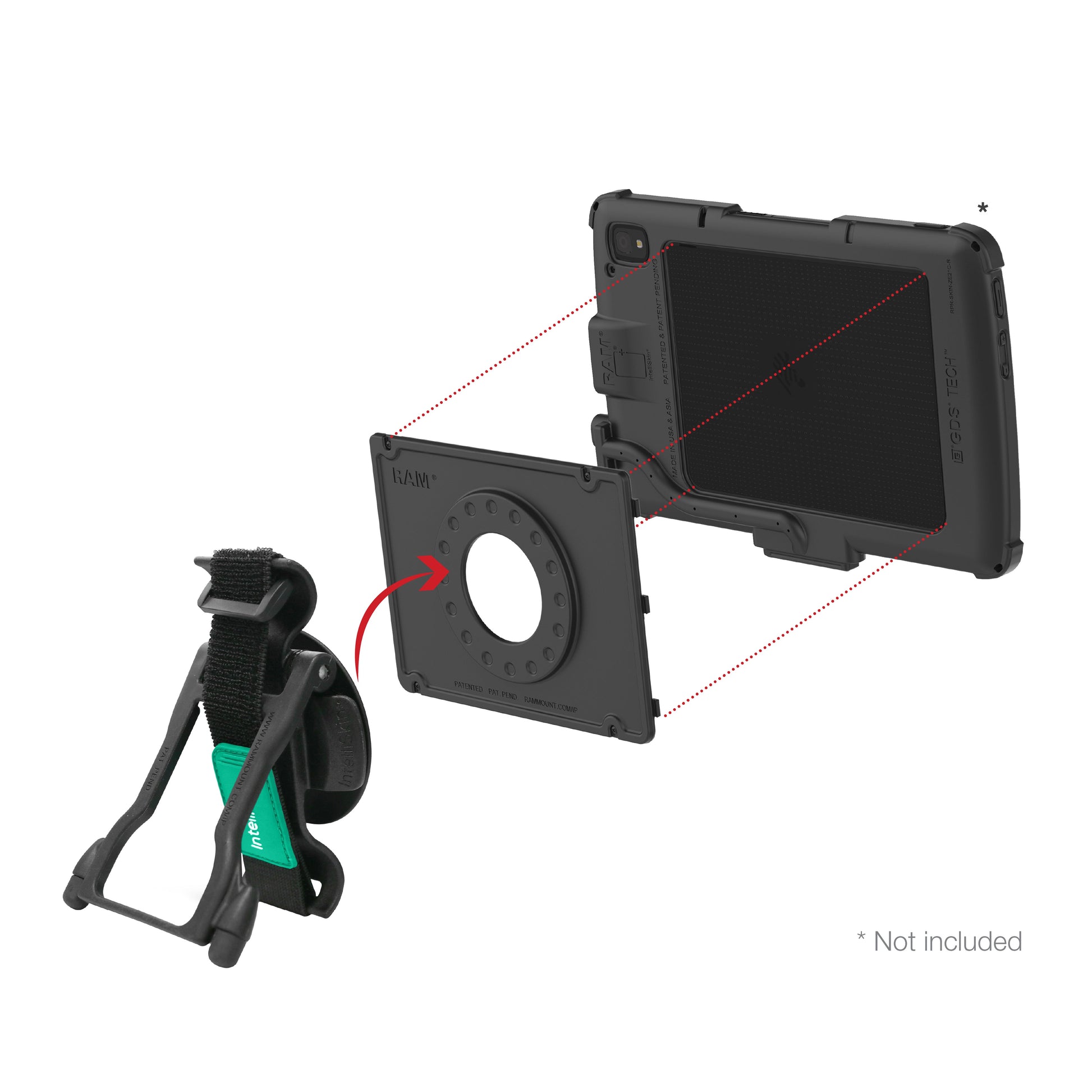 GDS® Hand-Stand™ for Zebra ET401 & ET4x 10"� Enterprise Tablet (RAM-GDS-HS1-ZE21U)