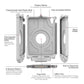IntelliSkin® Next Gen for Apple iPad mini (A17 Pro) & mini 6 - Gray (RAM-GDS-SKIN-AP36-NG-GRY)