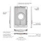IntelliSkin® Thin-Case™ for Apple iPad mini (A17 Pro) & mini 6 - Gray (RAM-GDS-SKIN-AP36-TCD-GRY)