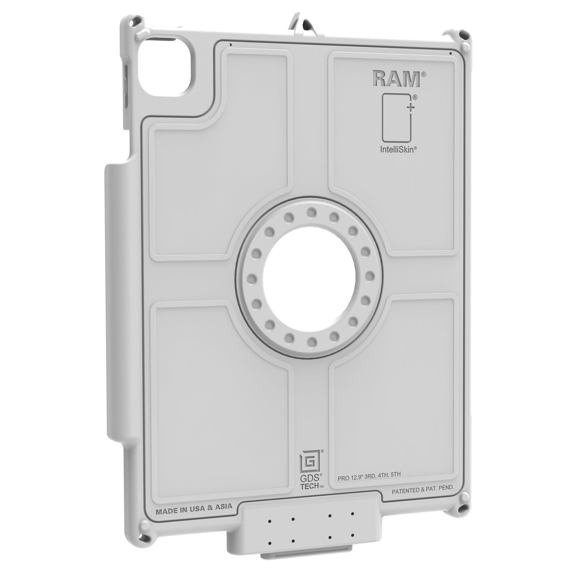 IntelliSkin® Next Gen for iPad Pro 12.9 3-6 Gen & iPad Pro 13 (M4) Gray (RAM-GDS-SKIN-AP37-NG-GRY)