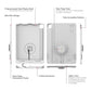 IntelliSkin® Thin-Case™ for iPad Pro 12.9 3-5 Gen (Rear Pogo Pads) Gray (RAM-GDS-SKIN-AP37-TCB-GRY)