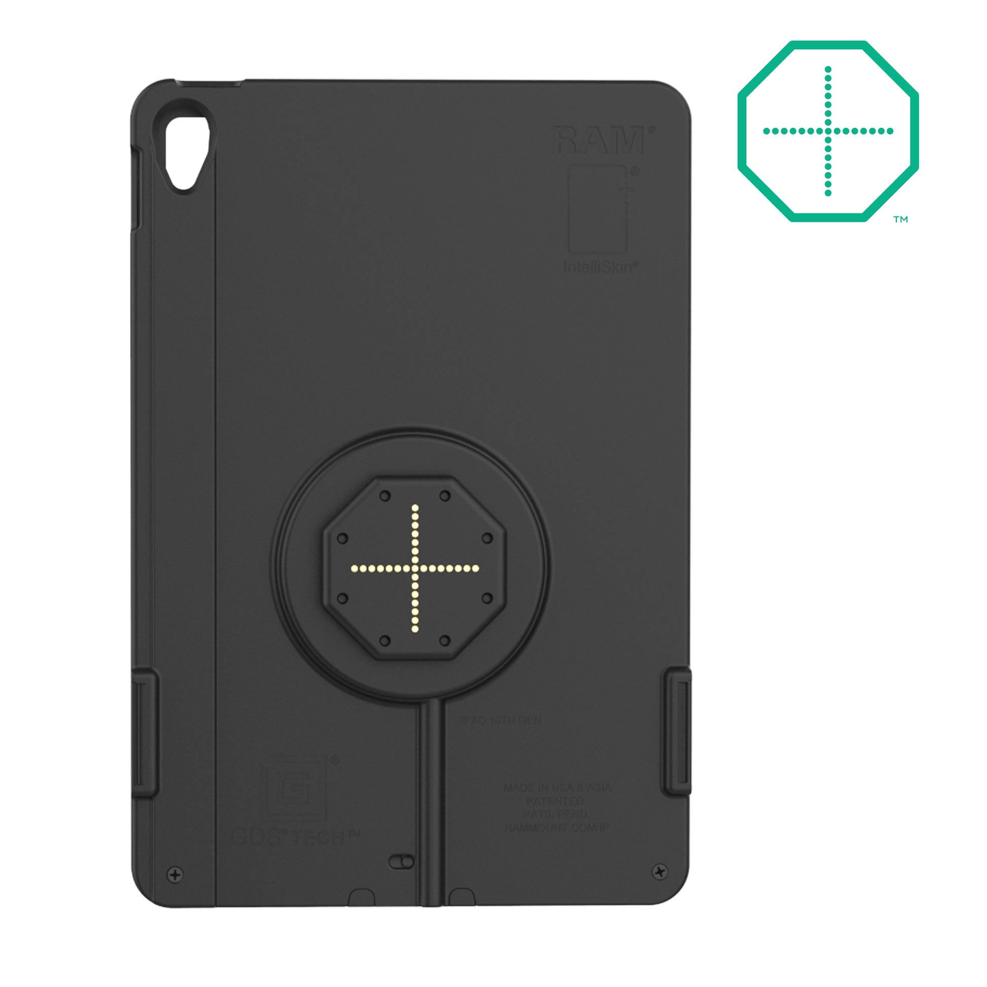 IntelliSkin® Thin-Case™ for iPad 10th & 11th Gen (Rear Pogo Pads) (RAM-GDS-SKIN-AP40-TCB)