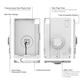 IntelliSkin® Thin-Case™ iPad Air 11 M2, M3, M4 (Rear Pogo Pads) - Gray (RAM-GDS-SKIN-AP45-M2-TCB-GRY)