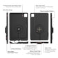 IntelliSkin® Thin-Case™ for iPad Pro 11 (M4) (D Shape & Rear Pogo Pads) (RAM-GDS-SKIN-AP45-M4-TCDB)
