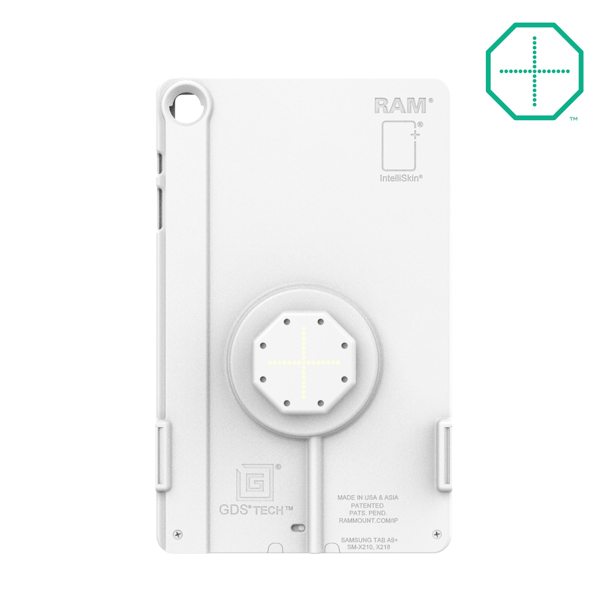 IntelliSkin® Thin-Case™ for Samsung Tab A9+ (Rear Pogo Pads) - Gray (RAM-GDS-SKIN-SAM88-TCB-GRY)