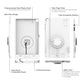 IntelliSkin® Thin-Case™ for Samsung Tab A9+ (Rear Pogo Pads) - Gray (RAM-GDS-SKIN-SAM88-TCB-GRY)