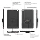IntelliSkin® Thin-Case™ for Samsung Tab A9+ (Rear Pogo Pads) (RAM-GDS-SKIN-SAM88-TCB)