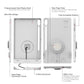 IntelliSkin® Thin-Case™ for Tab S10+, S9+ & S9 FE+ (Rear Pads) - Gray (RAM-GDS-SKIN-SAM96-TCB-GRY)