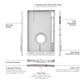IntelliSkin® Thin-Case™ for Samsung Tab S10+, S9+ & S9 FE+ - Gray (RAM-GDS-SKIN-SAM96-TCD-GRY)