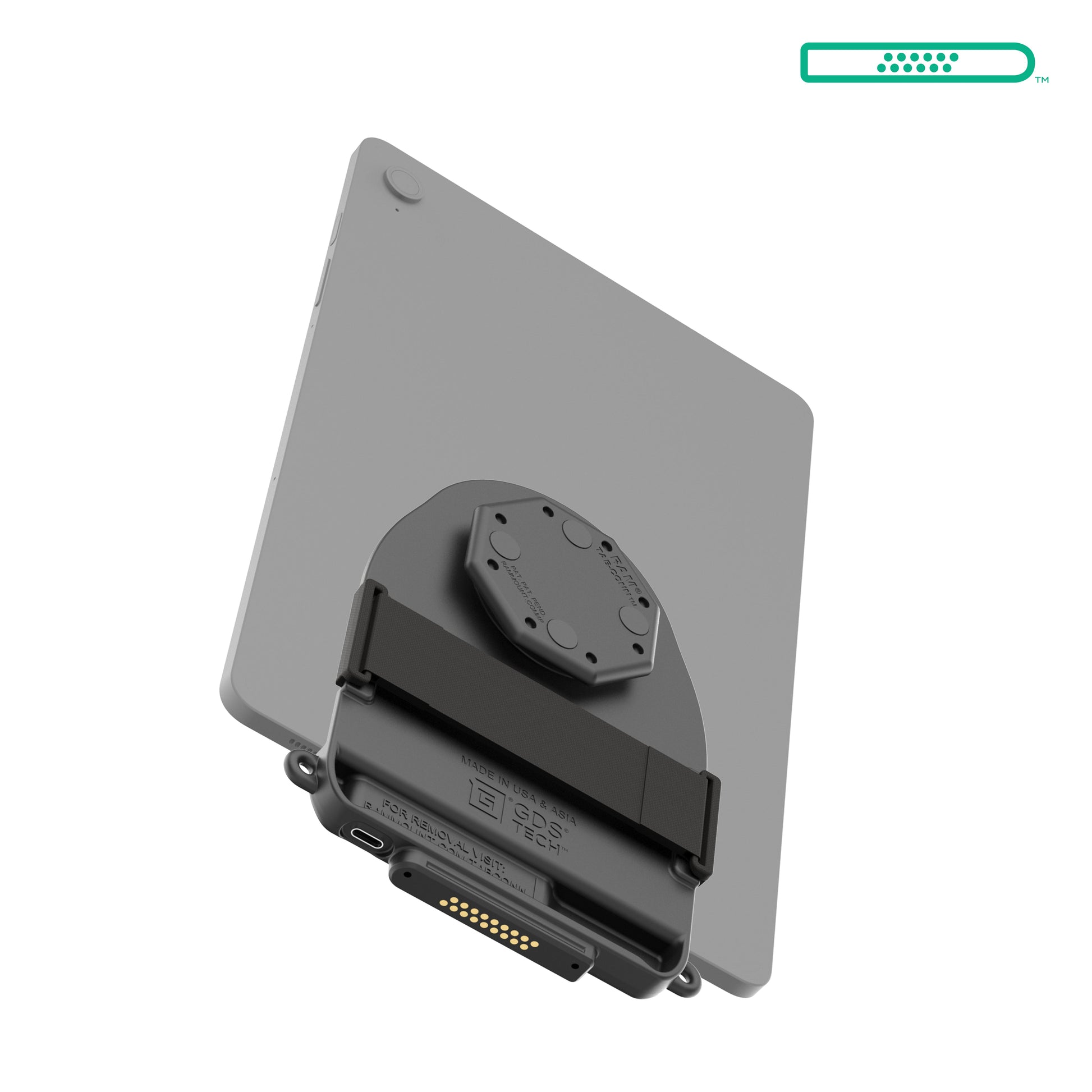GDS® Tab-Conn™ for Tablets Without Case (D Shape Pogo Pads) (RAM-GDS-TABC-B1D)