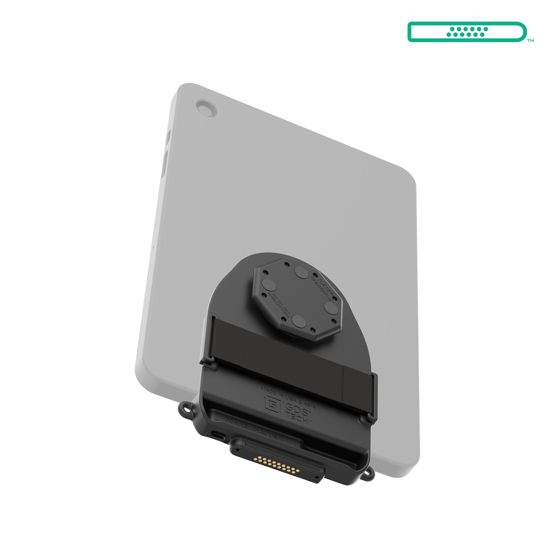 GDS® Tab-Conn™ for OtterBox Defender Cases (D Shape Pogo Pads) (RAM-GDS-TABC-OTD1D)