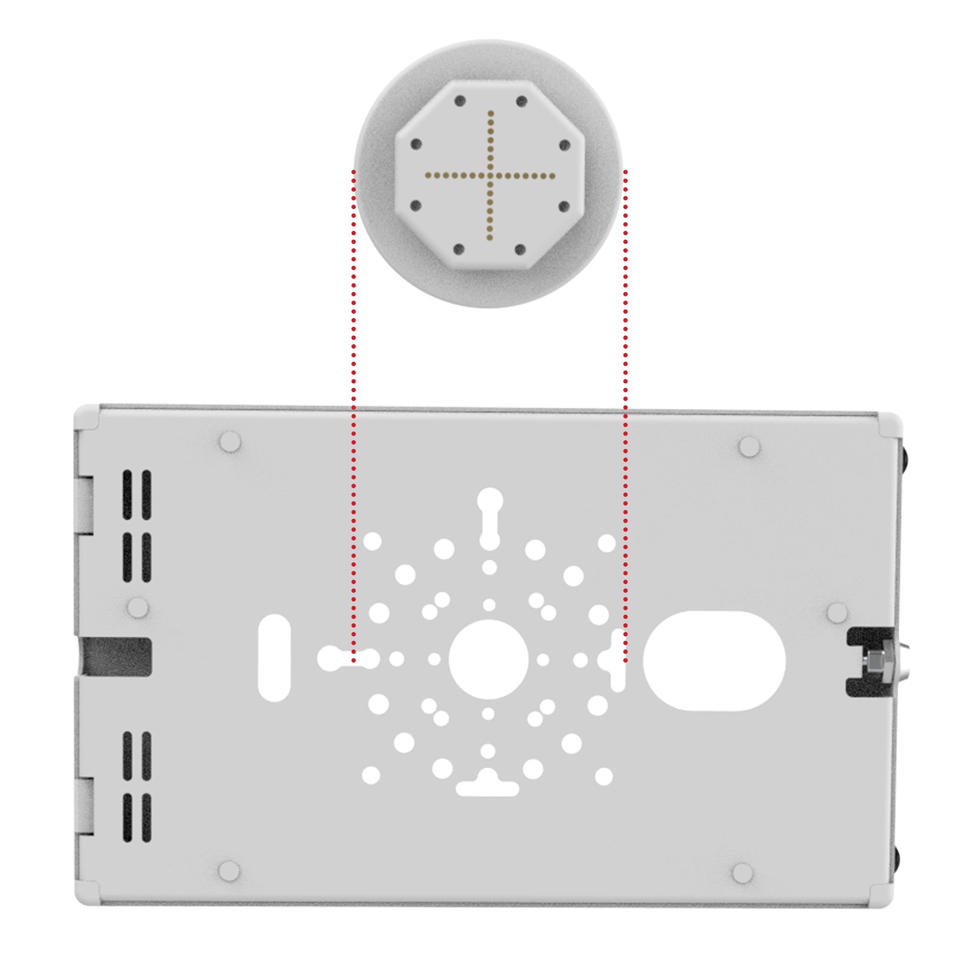 GDS® Uni-Conn™ Powered Adapter with USB-C for Safe-Case™ - Gray (RAM-GDS-U3CU-GRY)