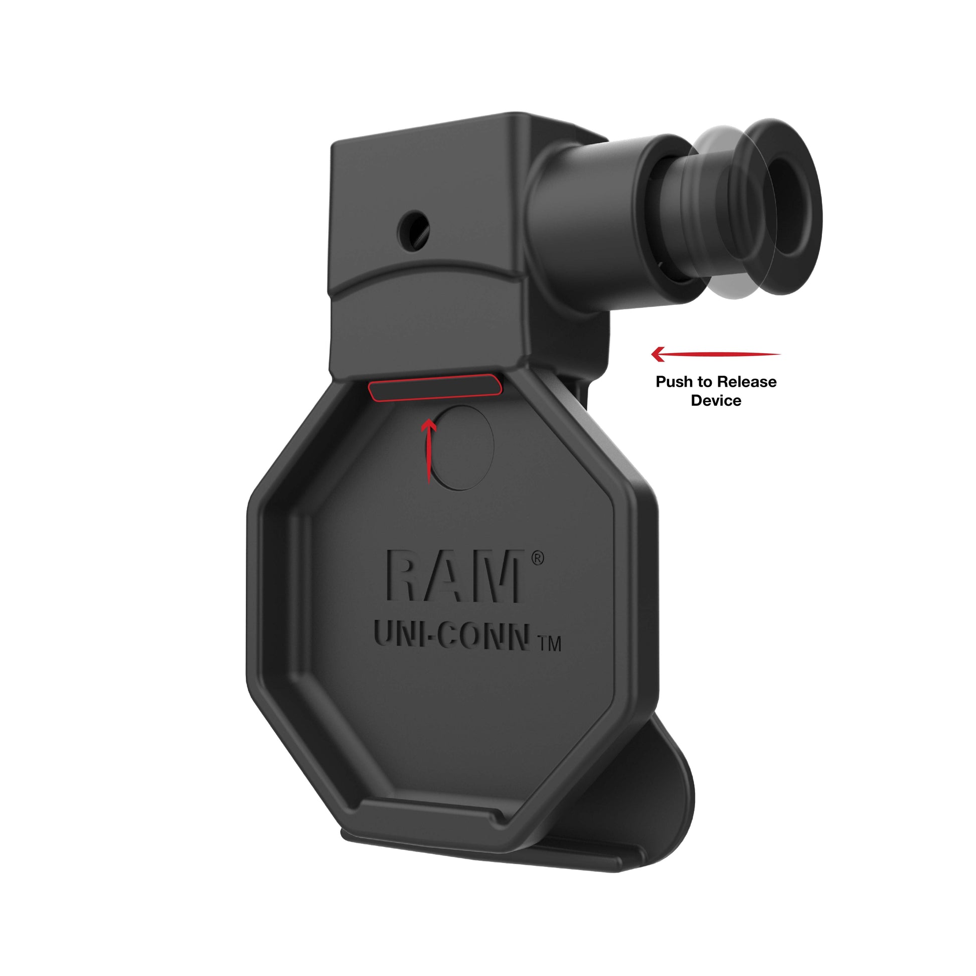 RAM® Belt Clip Holder with Release Button for GDS® Uni-Conn™ Button (RAM-HOL-BC-U1U)