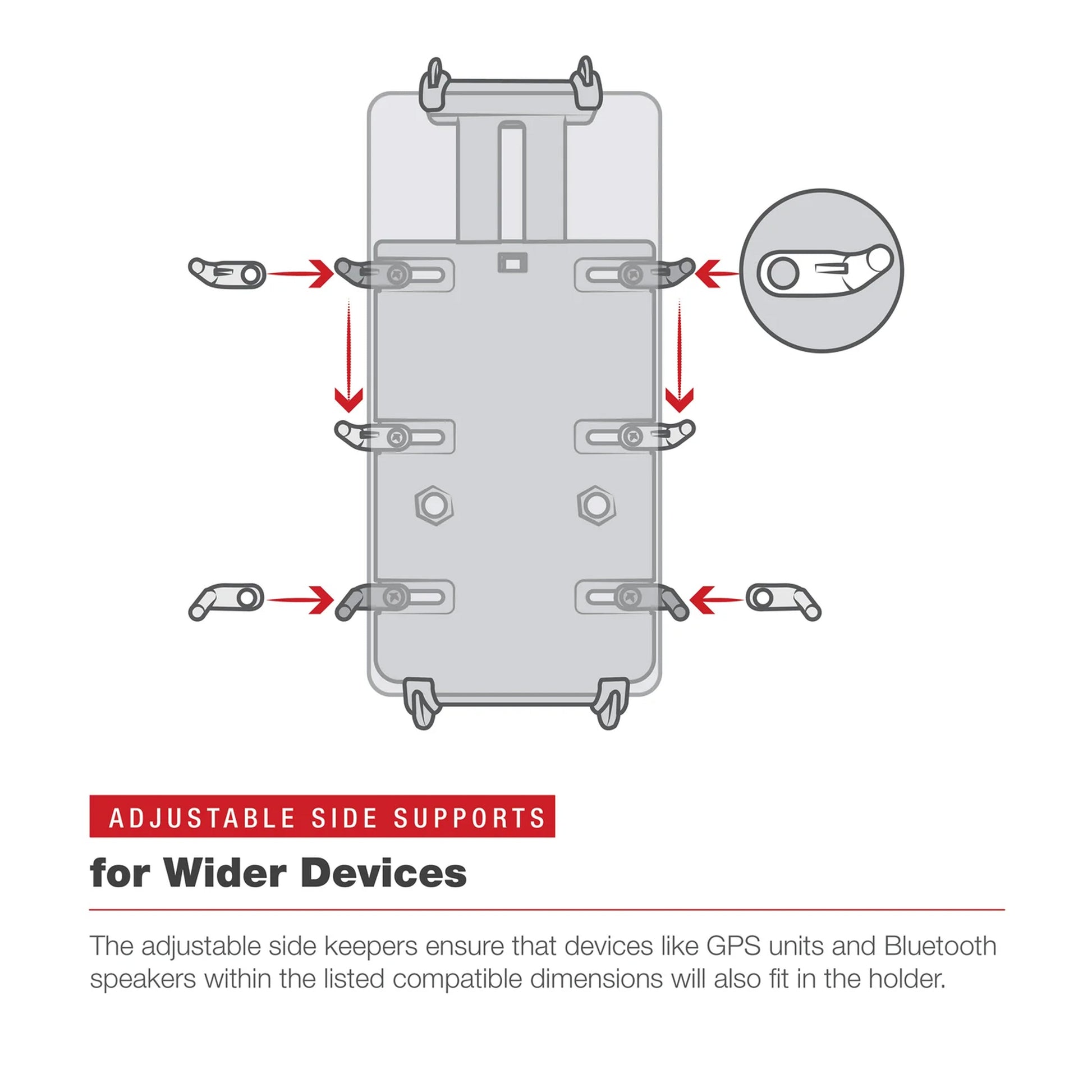 RAM® Quick-Grip™ XL Phone Mount with Rotating Low-Profile Tough-Claw™ (RAM-HOL-PD4-400-1RU)