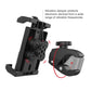RAM® Quick-Grip™ Pro XL Vibration Damping Phone Mount with Tough-Claw™ (RAM-HOL-PD7V-400-1U)
