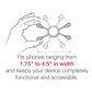 RAM® X-Grip® Large Phone Mount with Low-Profile Small Tough-Claw™ (RAM-HOL-UN10-400-2U)