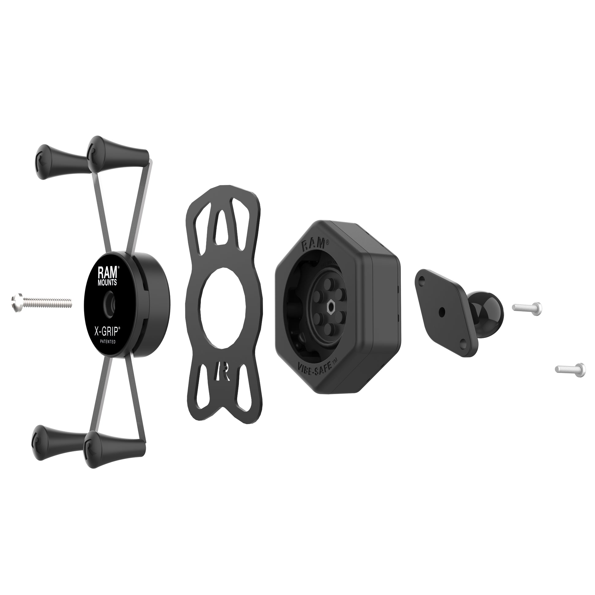RAM® X-Grip® Large Phone Holder with Ball & Vibe-Safe™ Adapter (RAM-HOL-UN10B-462)