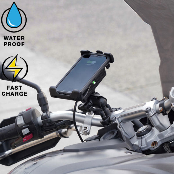 RAM® Quick-Grip™ 15W Waterproof Wireless Charging Holder with Charger (RAM-HOL-UN14WB-V7M-1)