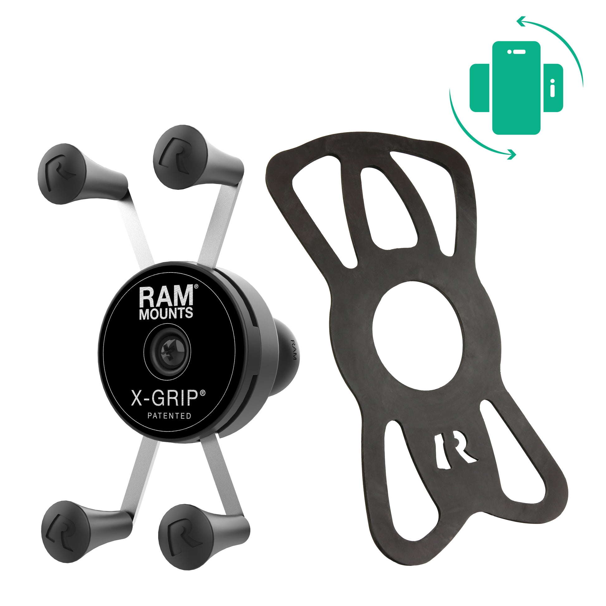 RAM® Rotating X-Grip® Phone Holder with Ball - B Size (RAM-HOL-UN7BRU)