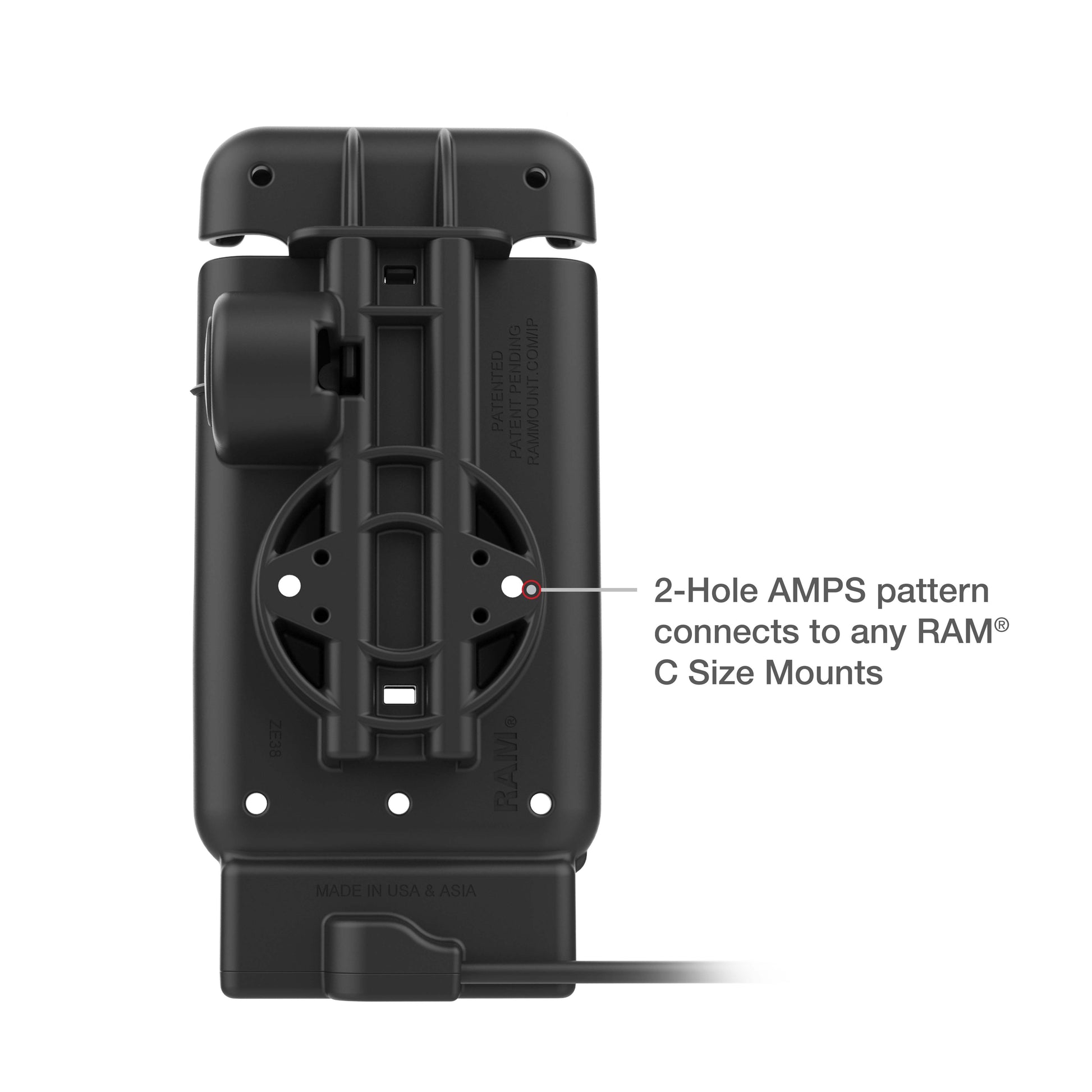 RAM® Vehicle Dock for XCover7 Pro & 6 Pro with Case / RAM® Skin™ (RAM-HOL-V15-SAM84CPU)