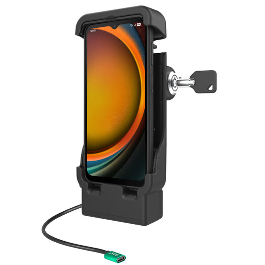 RAM® Powered Locking Vehicle Dock for XCover7 Pro & 6 Pro Without Case (RAM-HOL-V15-SAM84PLU)