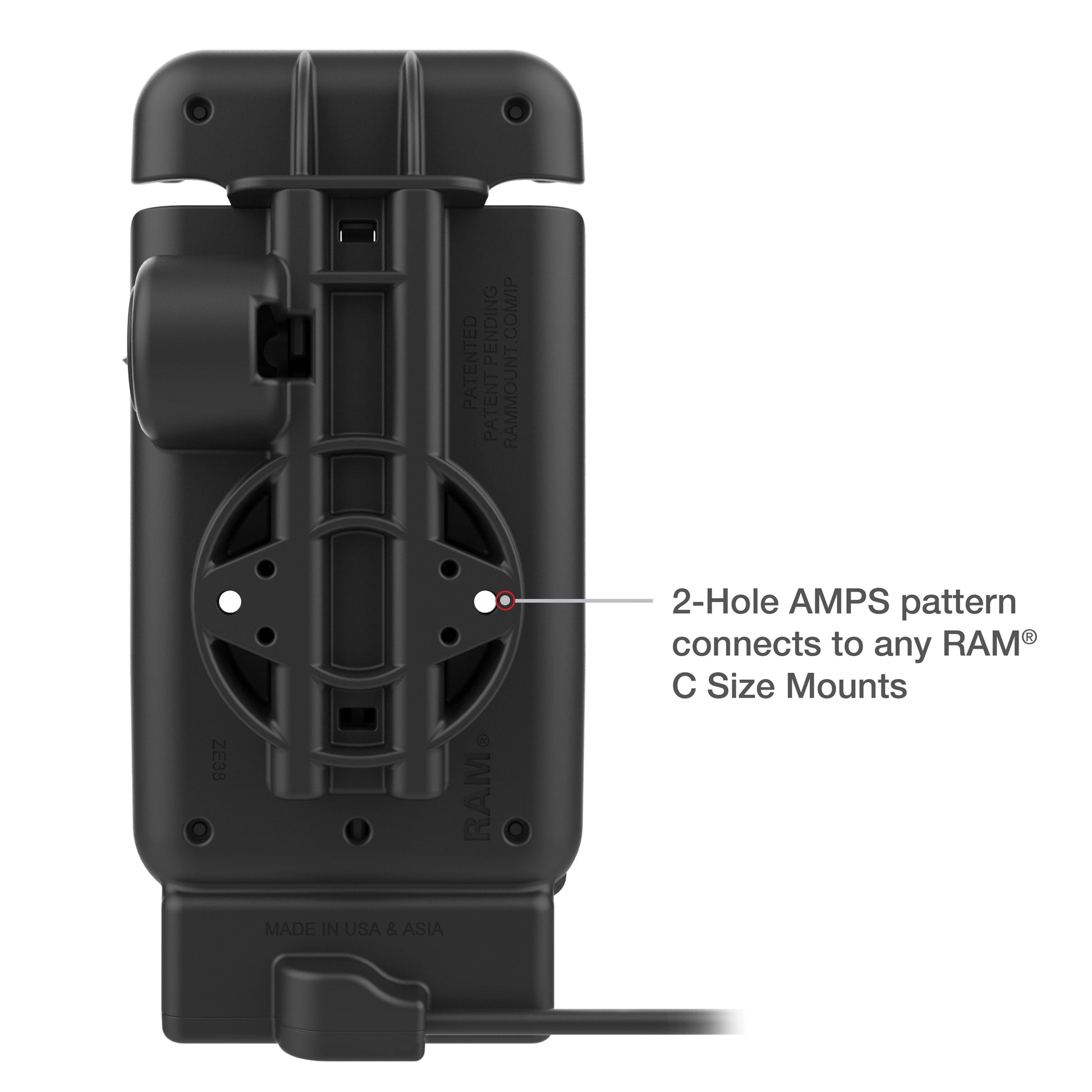 RAM® Powered Vehicle Dock for XCover7 Pro & 6 Pro Without Case (RAM-HOL-V15-SAM84PU)