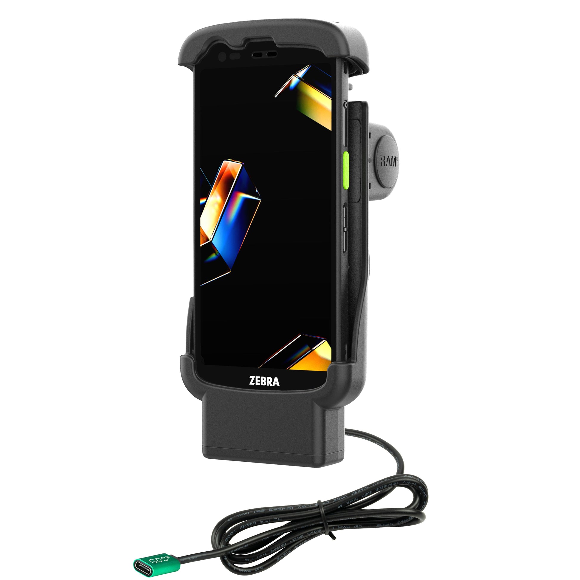 RAM® Form-Fit USB-C Dock for Zebra TC22 & TC27 without Boot (RAM-HOL-ZE24-C-1U)
