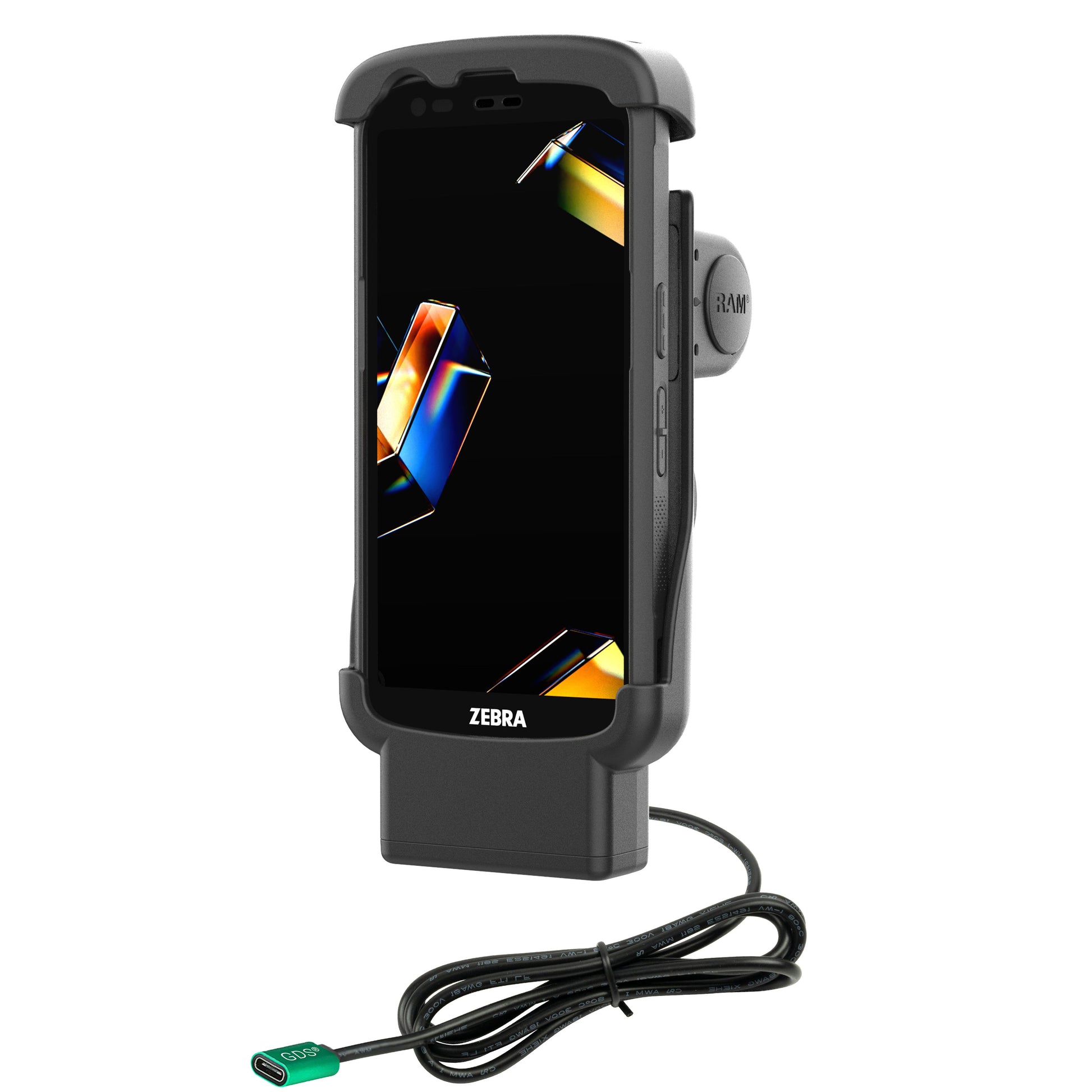 RAM® Form-Fit USB-C Dock for Zebra TC22 & TC27 with Boot (RAM-HOL-ZE24-CU)