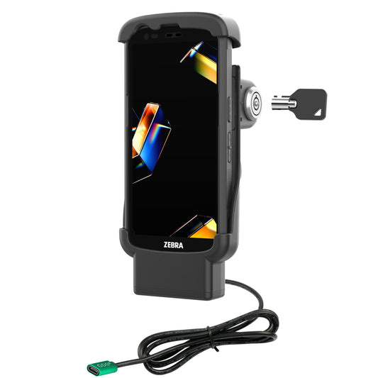 RAM® Locking USB-C Powered Dock for Zebra TC22 & TC27 with Boot (RAM-HOL-ZE24L-CU)