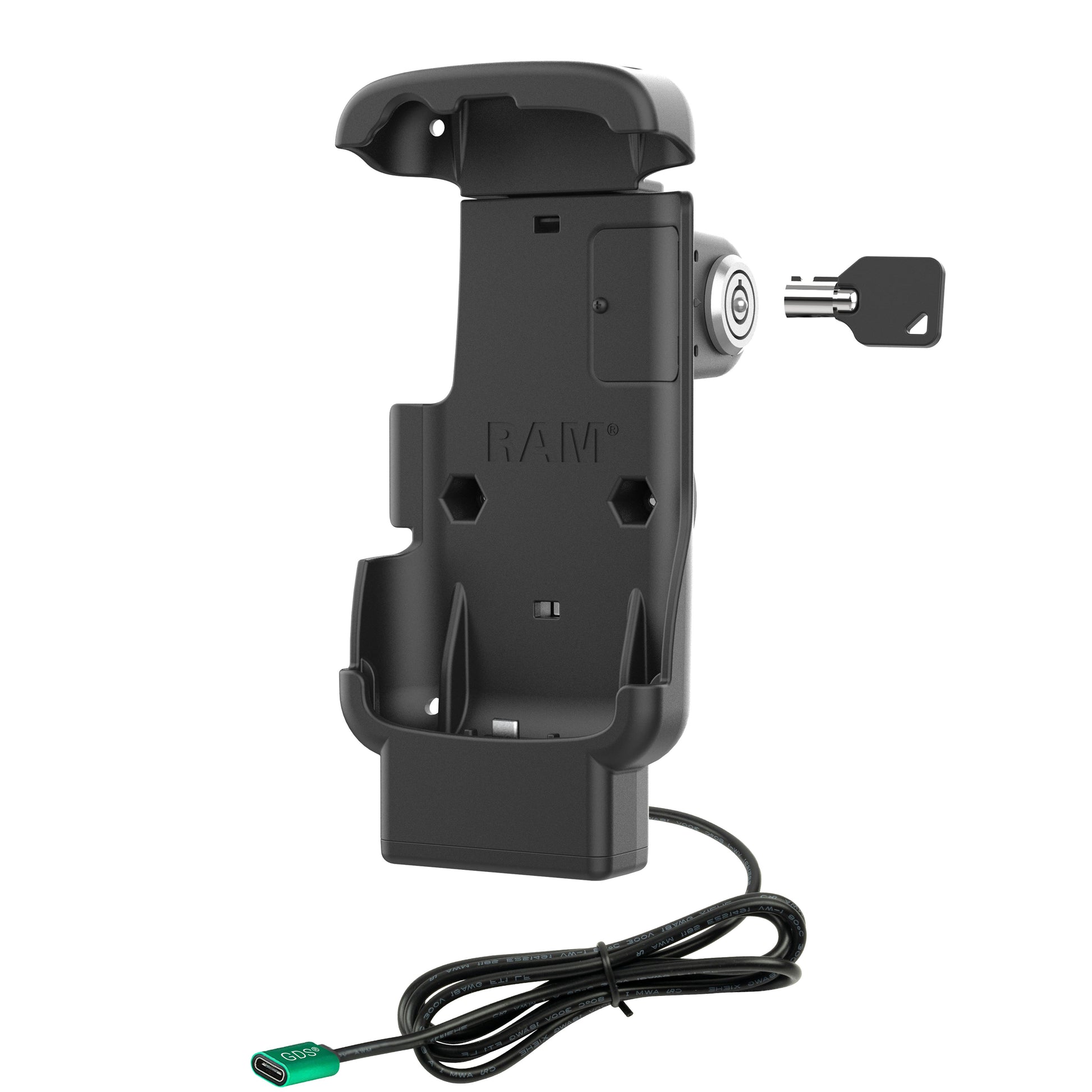 RAM® Locking USB-C Powered Dock for Zebra TC22 & TC27 with Boot (RAM-HOL-ZE24L-CU)
