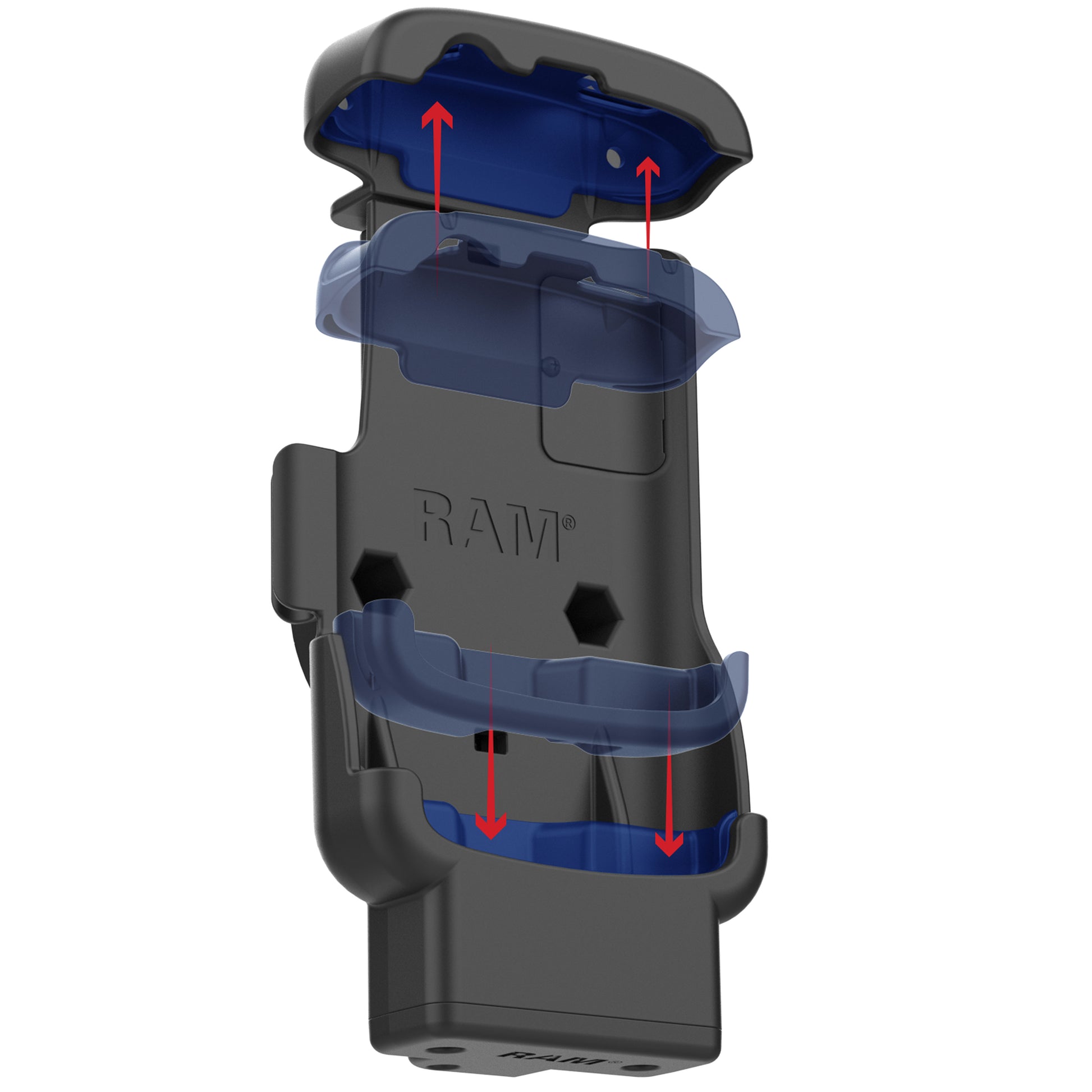 RAM® Form-Fit Powered Dock for Zebra TC22 & TC27 without Boot (RAM-HOL-ZE24P-1U)