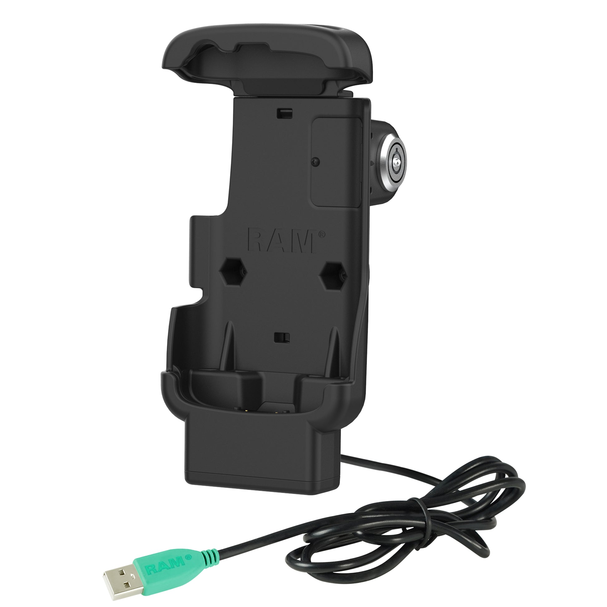 RAM® Locking Form-Fit Powered Dock for Zebra TC22 & TC27 without Boot (RAM-HOL-ZE24PL-1U)