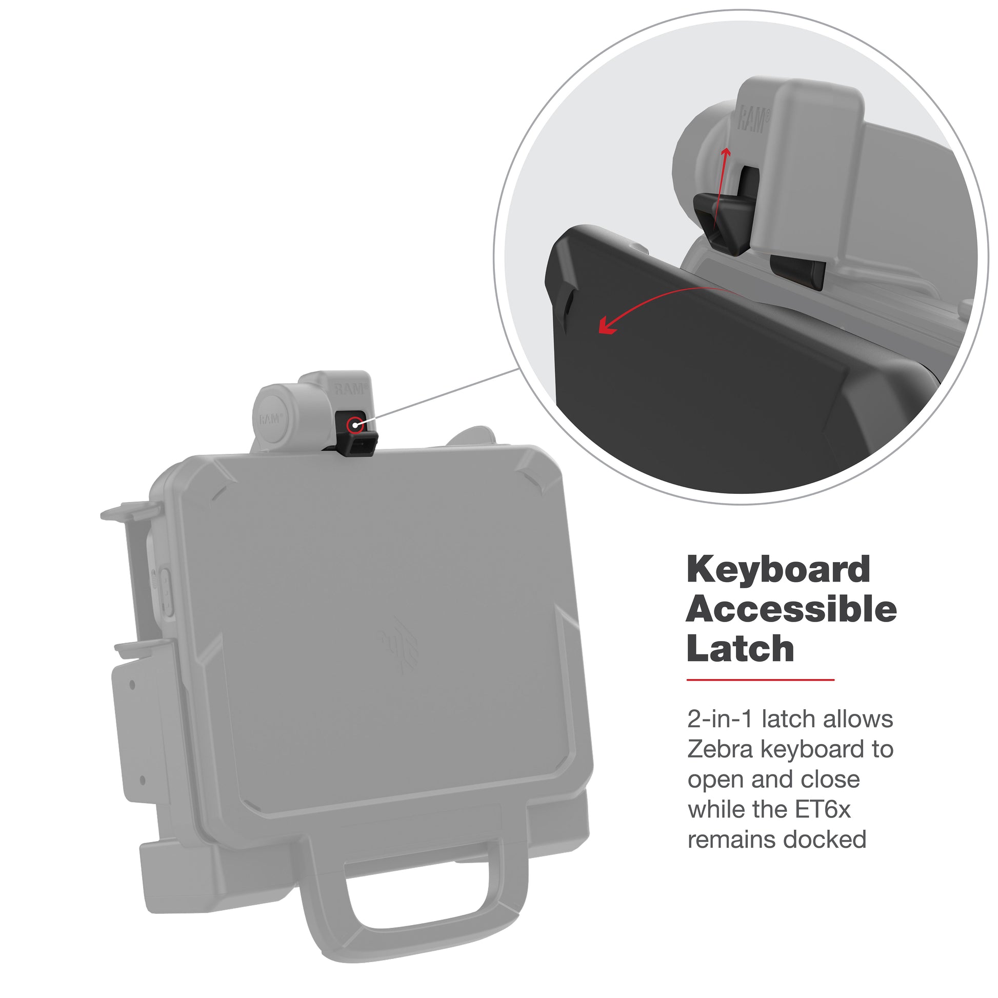 RAM® Form-Fit Holder for Zebra ET6x (RAM-HOL-ZE25U)