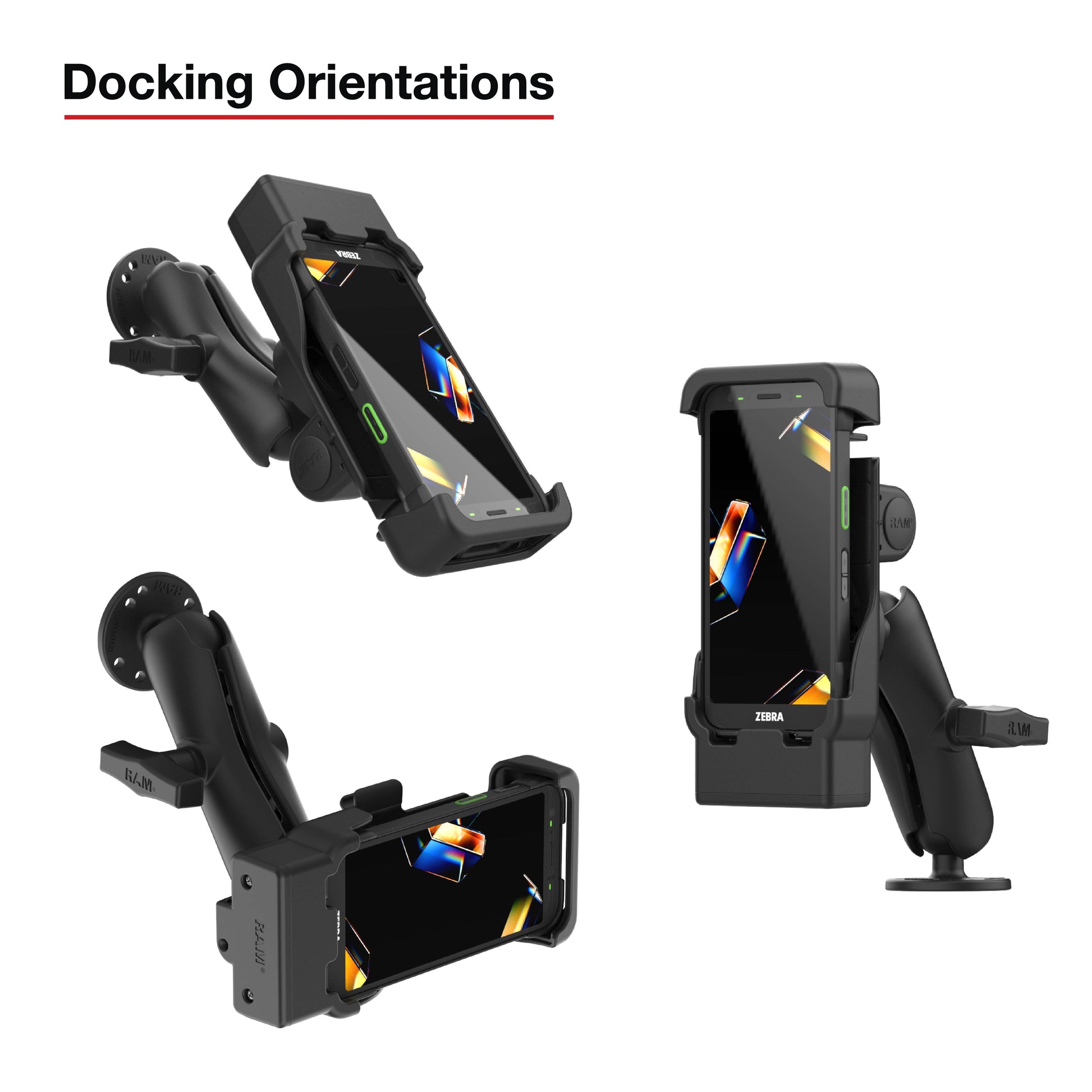 RAM® Powered Dock with Pogo Pins for Zebra TC701 (RAM-HOL-ZE41-1U)