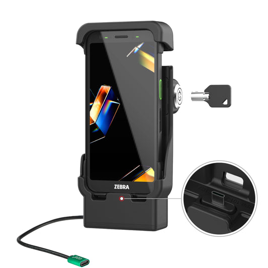 RAM® Locking Powered Dock with USB-C for Zebra TC701 (RAM-HOL-ZE41KL-C-1U)