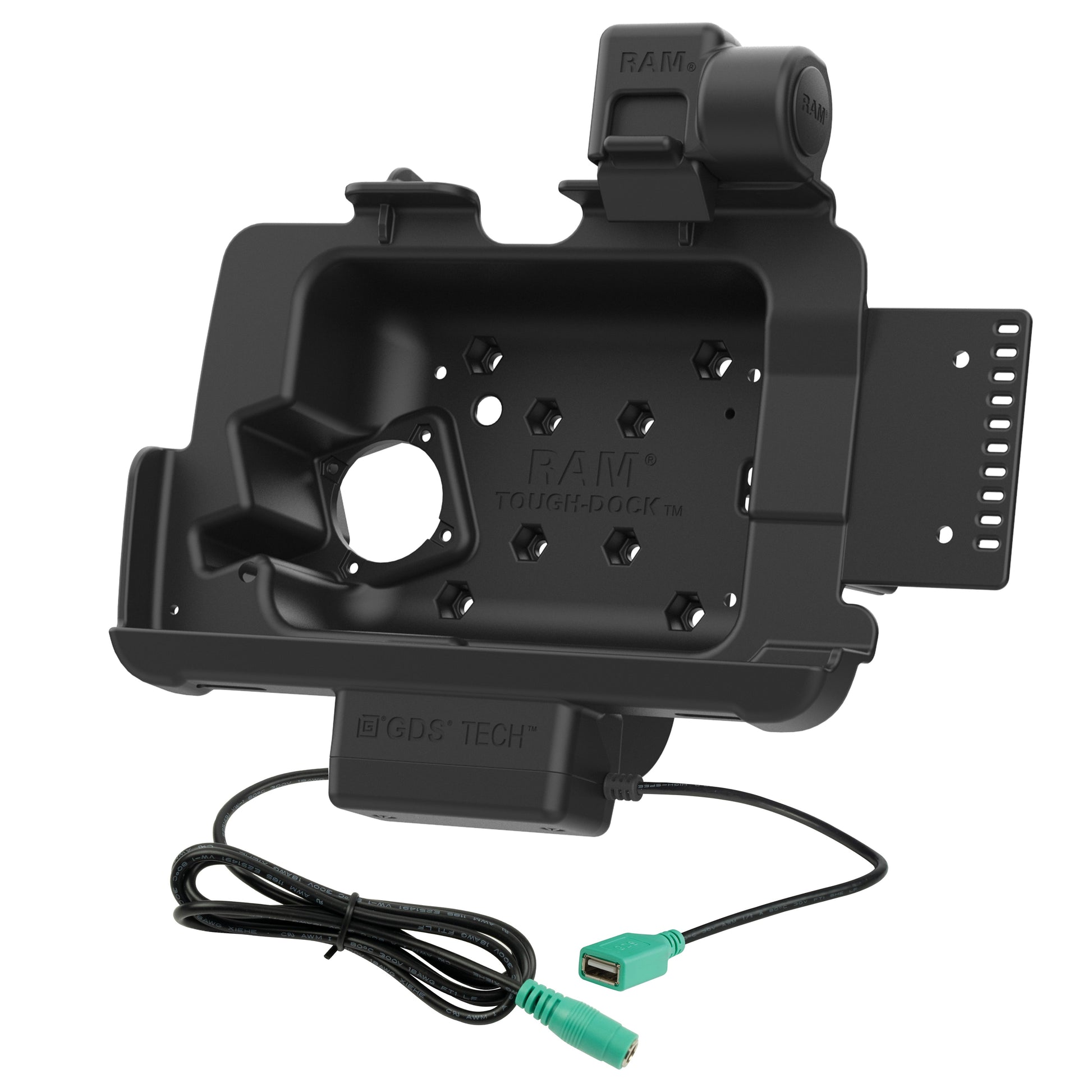 RAM® Tough-Dock™ Power + Data with Latch for Zebra ET401 8" (RAM-HOL-ZE44PDU)