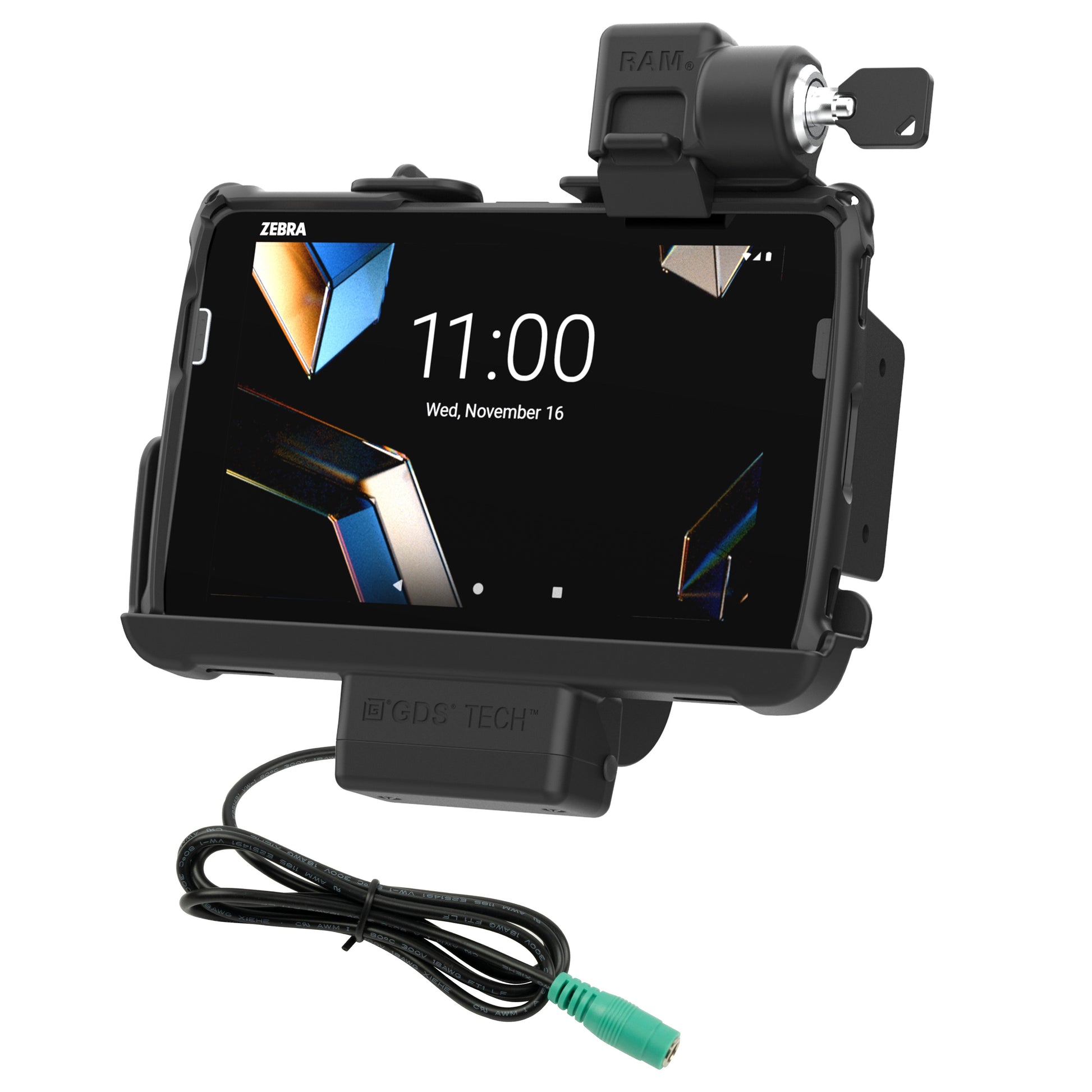 Locking RAM® Tough-Dock™ for Zebra ET401 8" (RAM-HOL-ZE44PLU)