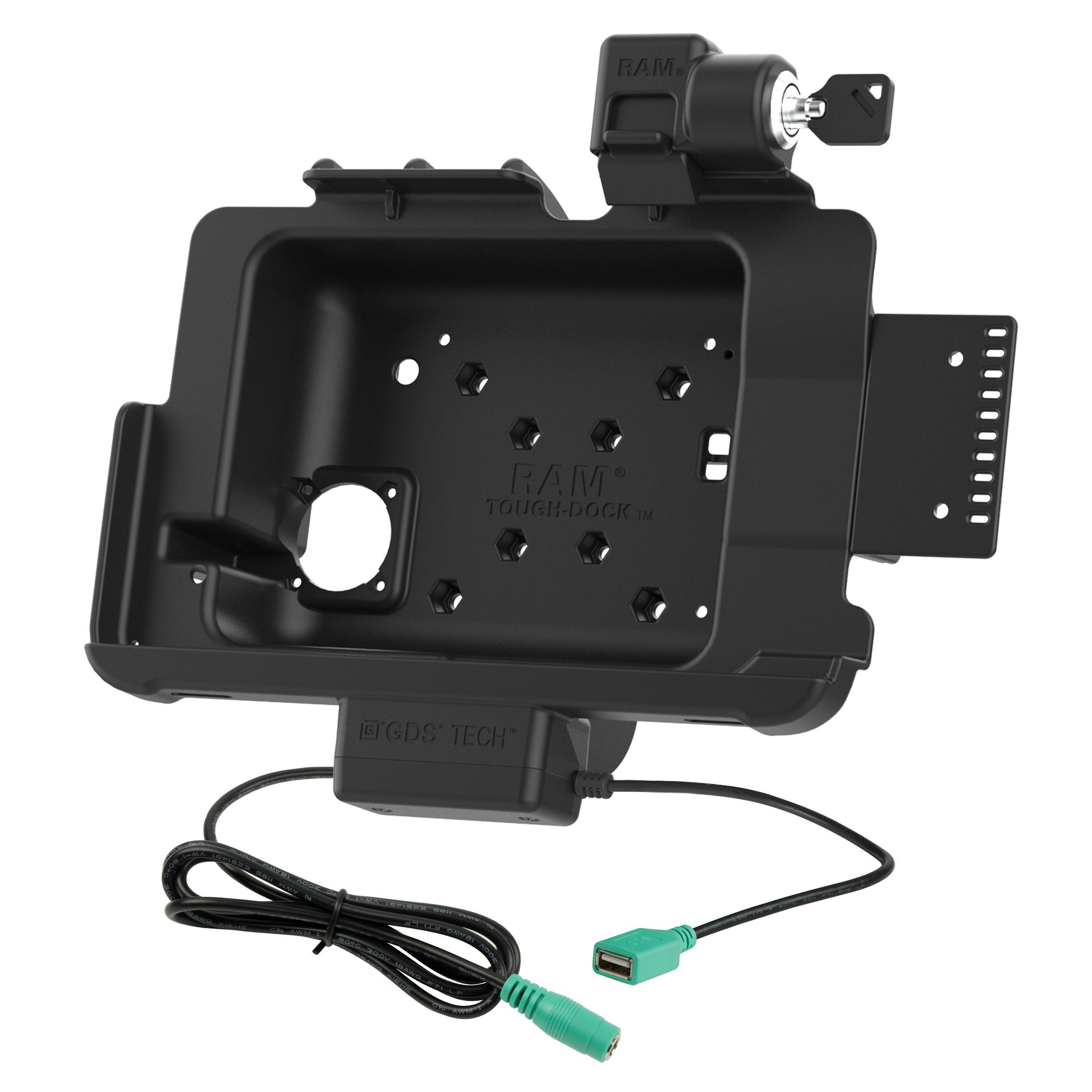 Locking RAM® Tough-Dock™ Power + Data for Zebra ET401 10" (RAM-HOL-ZE45PDLU)
