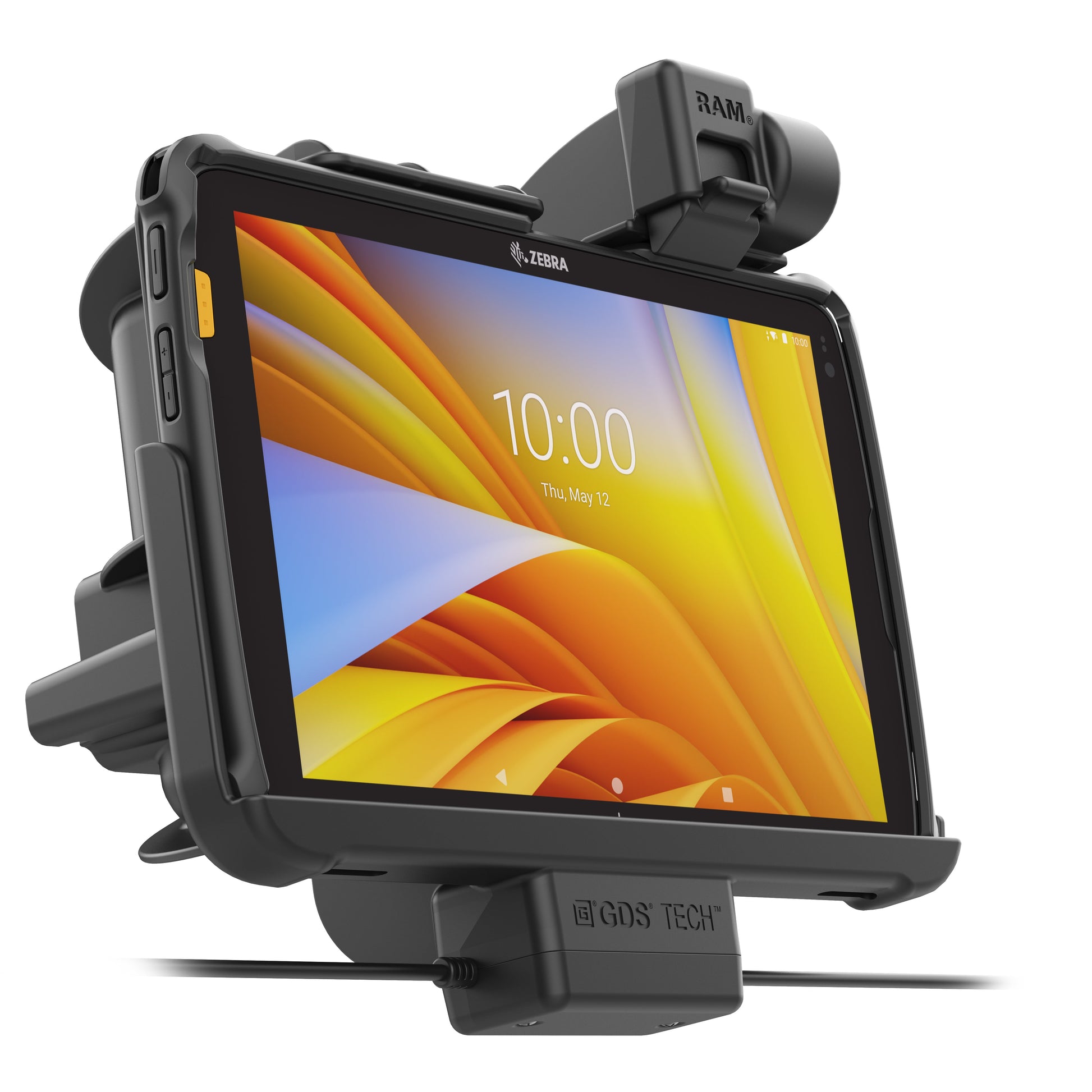 RAM® Tough-Dock™ Power + Data with Latch for Zebra ET401 10" (RAM-HOL-ZE45PDU)