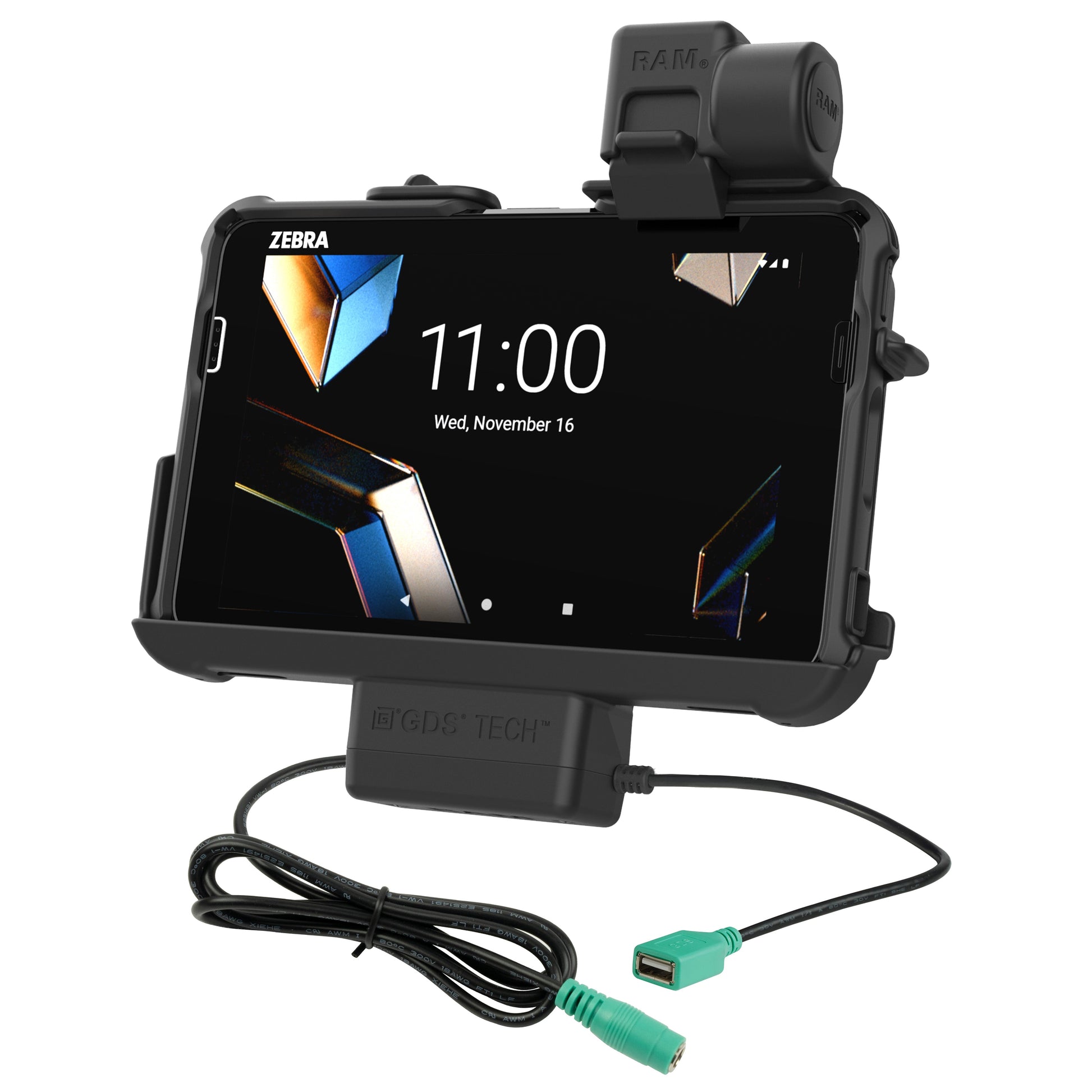 RAM® Thin-Dock™ + Data for Zebra ET401 & ET4x 8" (RAM-HOL-ZE46PDU)