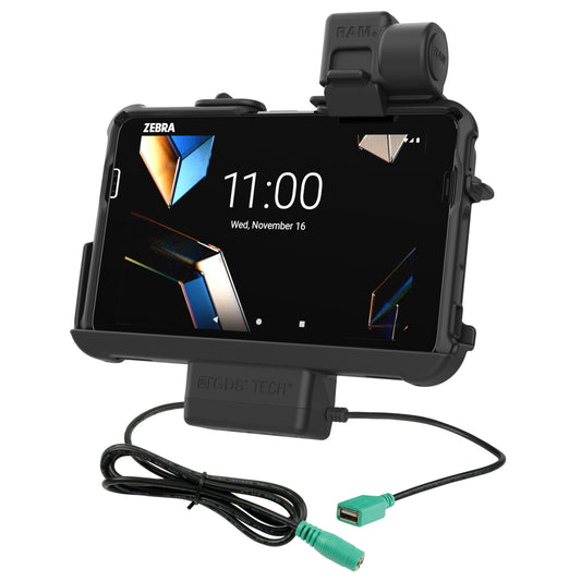 RAM® Thin-Dock™ + Data for Zebra ET401 & ET4x 8" (RAM-HOL-ZE46PDU)