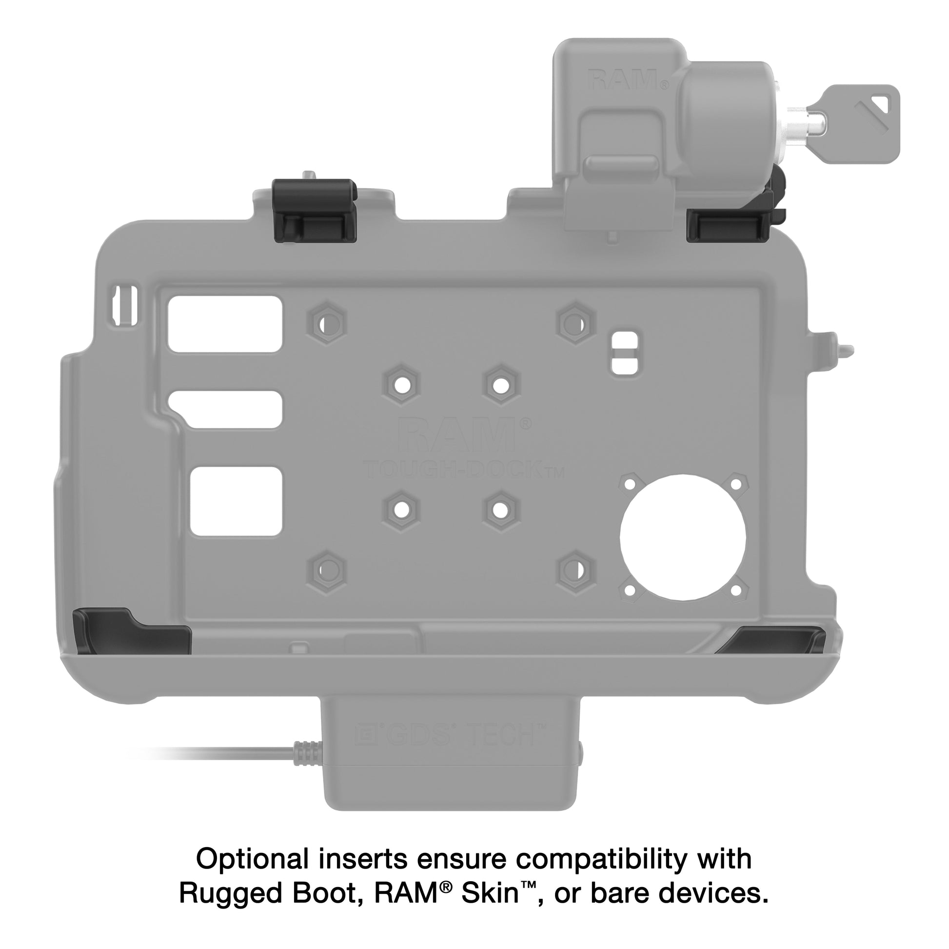 Locking RAM® Thin-Dock™ for Zebra ET401 & ET4x 8" (RAM-HOL-ZE46PLU)