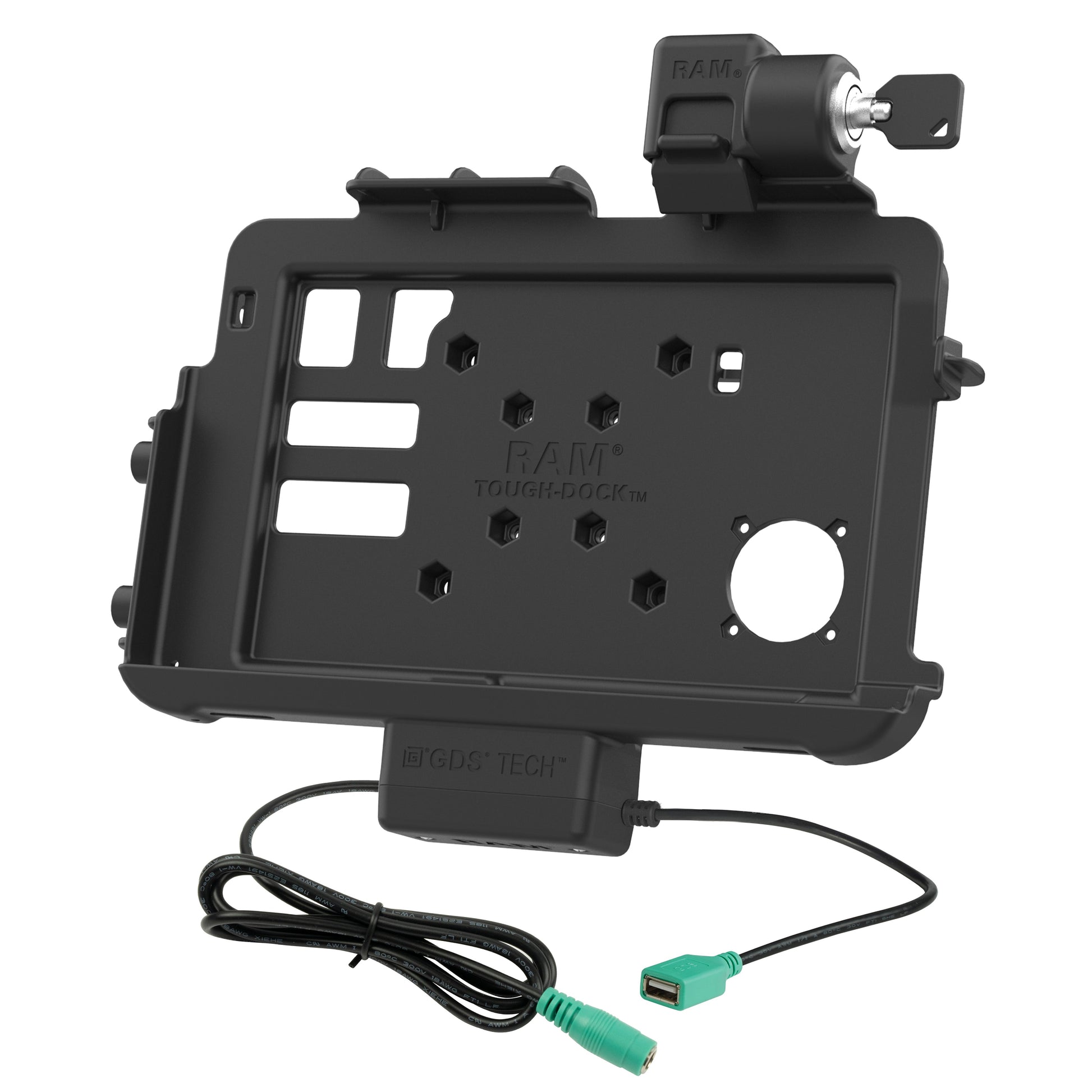 Locking RAM® Thin-Dock™ + Data for Zebra ET401 10" (RAM-HOL-ZE47PDLU)
