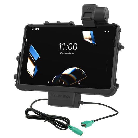 RAM® Thin-Dock™ + Data Dock for Zebra ET401 & ET4x 10" (RAM-HOL-ZE47PDU)